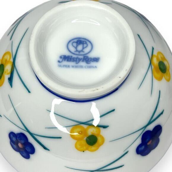 MISTY ROSE Floral Rice Bowls Set of 4 - Picture 2 of 8